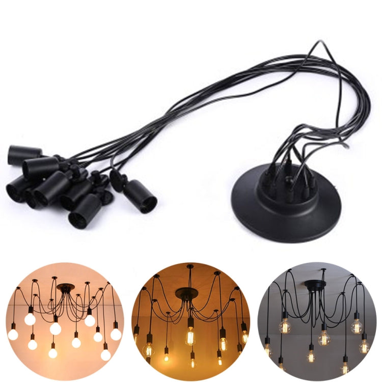 YouOKLight AC85~265V E26/E27 Retro Style 8-Head Spider Pendant Hanging Lamp for Bar Living Room Home Lightingï¼ˆNo Bulbï¼‰