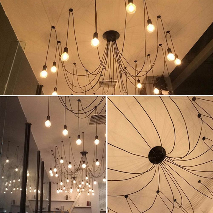 YouOKLight AC85~265V E26/E27 Retro Style 8-Head Spider Pendant Hanging Lamp for Bar Living Room Home Lightingï¼ˆNo Bulbï¼‰