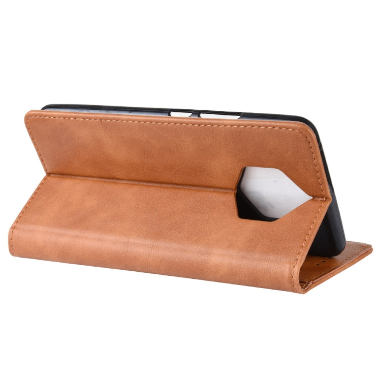 Magnetic Buckle Retro Crazy Horse Texture Horizontal Flip Leather Case for Nokia 9 PureView, with Holder & Card Slots & Photo Frame