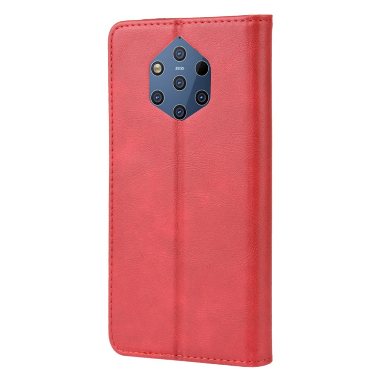 Magnetic Buckle Retro Crazy Horse Texture Horizontal Flip Leather Case for Nokia 9 PureView, with Holder & Card Slots & Photo Frame