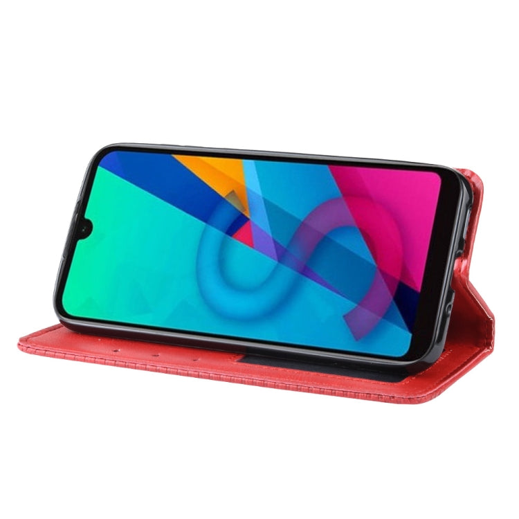 Magnetic Buckle Retro Crazy Horse Texture Horizontal Flip Leather Case for Huawei Honor 8S, with Holder & Card Slots & Photo Frame