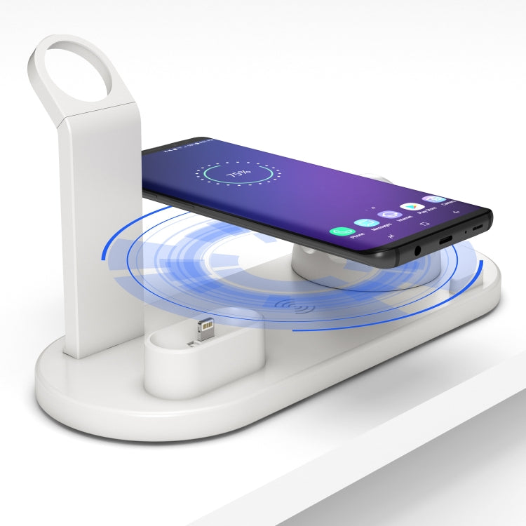 HQ-UD15 Rotatable Wireless Charging Base with Stand for Phones / iWatches / AirPods (Black)