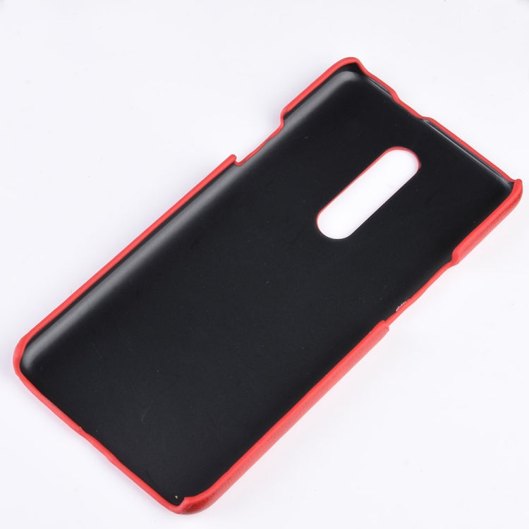 Shockproof Litchi Texture PC + PU Case for OnePlus 7 Pro