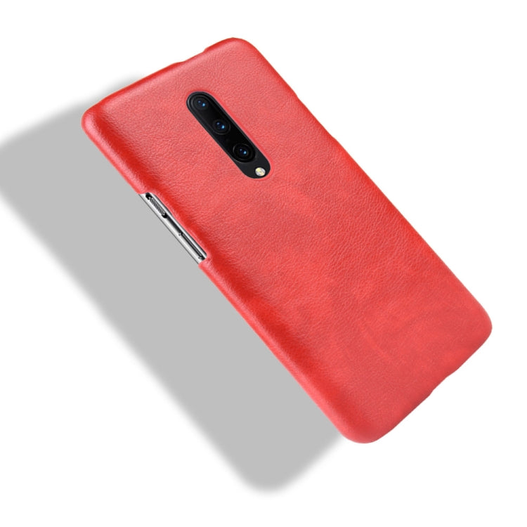 Shockproof Litchi Texture PC + PU Case for OnePlus 7 Pro