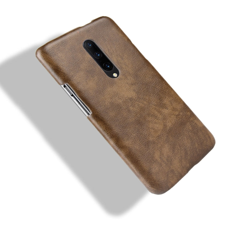 Shockproof Litchi Texture PC + PU Case for OnePlus 7 Pro