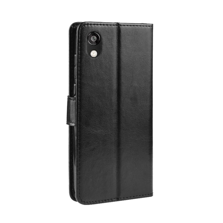 Retro Crazy Horse Texture Horizontal Flip Leather Case for Huawei Honor 8S, with Holder & Card Slots & Photo Frame