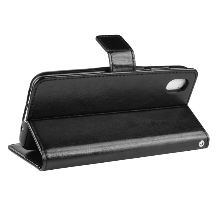 Retro Crazy Horse Texture Horizontal Flip Leather Case for Huawei Honor 8S, with Holder & Card Slots & Photo Frame