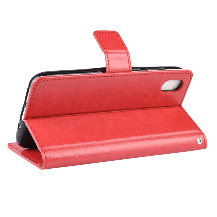 Retro Crazy Horse Texture Horizontal Flip Leather Case for Huawei Honor 8S, with Holder & Card Slots & Photo Frame