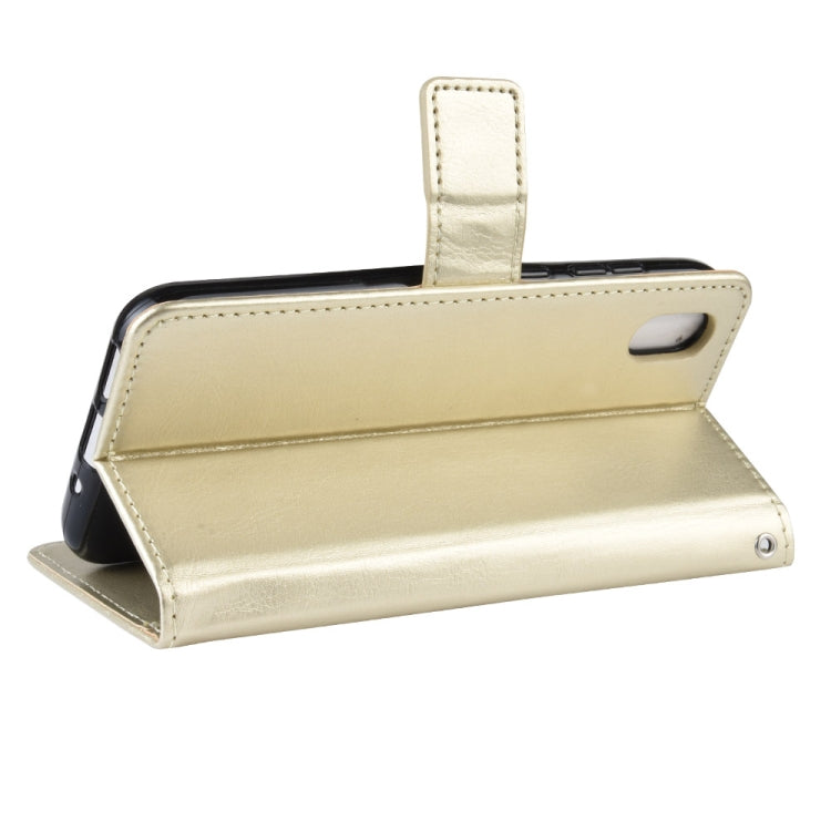 Retro Crazy Horse Texture Horizontal Flip Leather Case for Huawei Honor 8S, with Holder & Card Slots & Photo Frame