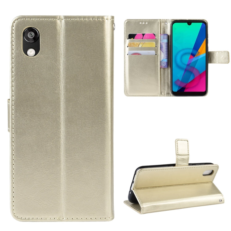 Retro Crazy Horse Texture Horizontal Flip Leather Case for Huawei Honor 8S, with Holder & Card Slots & Photo Frame
