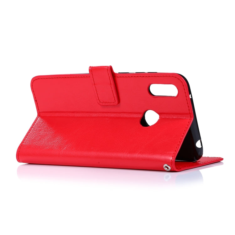 Crazy Horse Texture Horizontal Flip Leather Case with Holder & Card Slots & Wallet & Photo Frame for Huawei Y7 2019