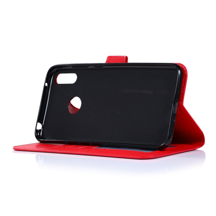 Crazy Horse Texture Horizontal Flip Leather Case with Holder & Card Slots & Wallet & Photo Frame for Huawei Y7 2019