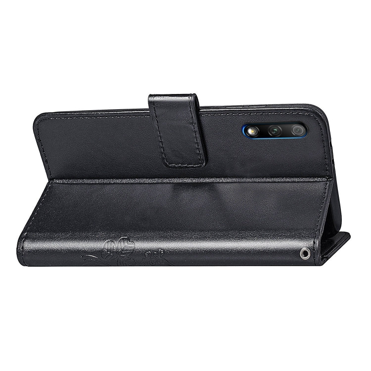 Lucky Clover Pressed Flowers Pattern Leather Case for Huawei Honor 9X , with Holder & Card Slots & Wallet & Hand Strap