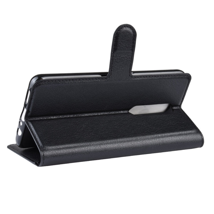 Litchi Texture Horizontal Flip Leather Case for OPPO F11 Pro, with Holder & Card Slots & Wallet & Photo Frame