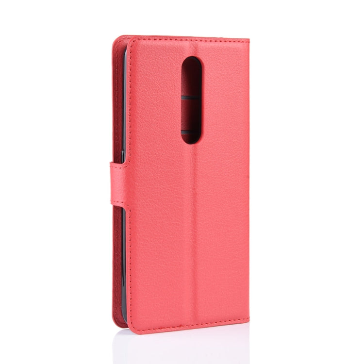 Litchi Texture Horizontal Flip Leather Case for OPPO F11 Pro, with Holder & Card Slots & Wallet & Photo Frame