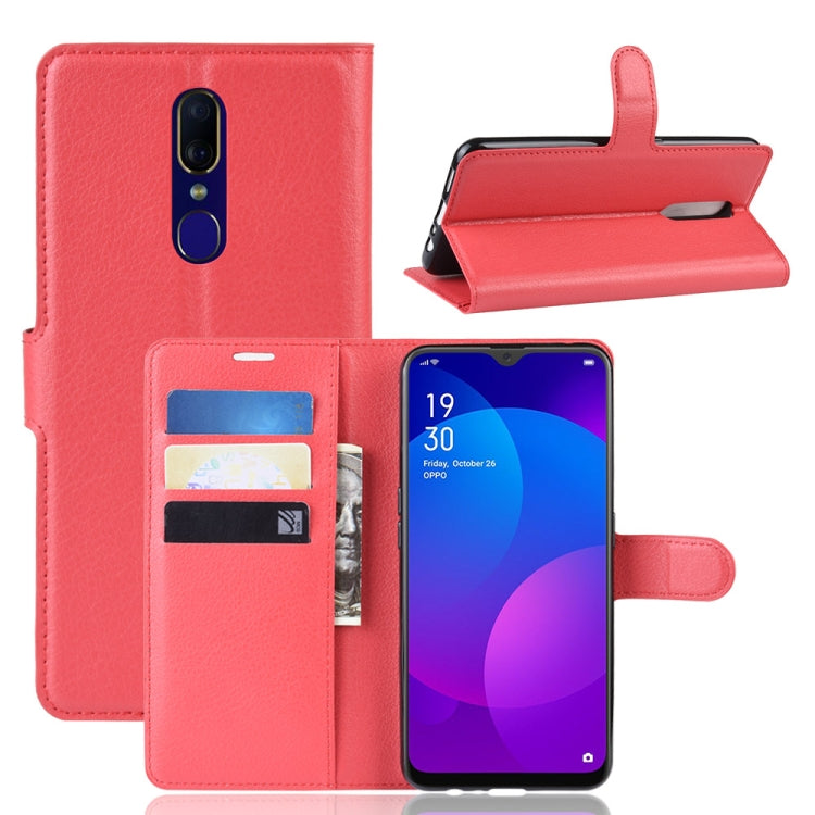 Litchi Texture Horizontal Flip Leather Case for OPPO F11, with Holder & Card Slots & Wallet