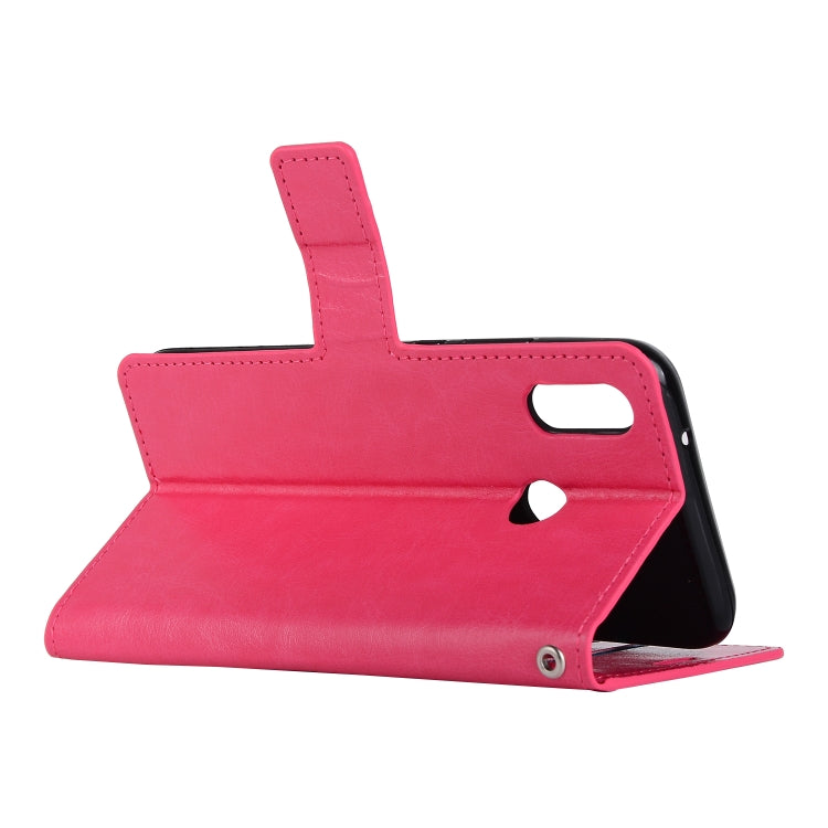 Crazy Horse Texture Horizontal Flip Leather Case with Holder & Card Slots & Wallet & Photo Frame for Huawei P20 Lite