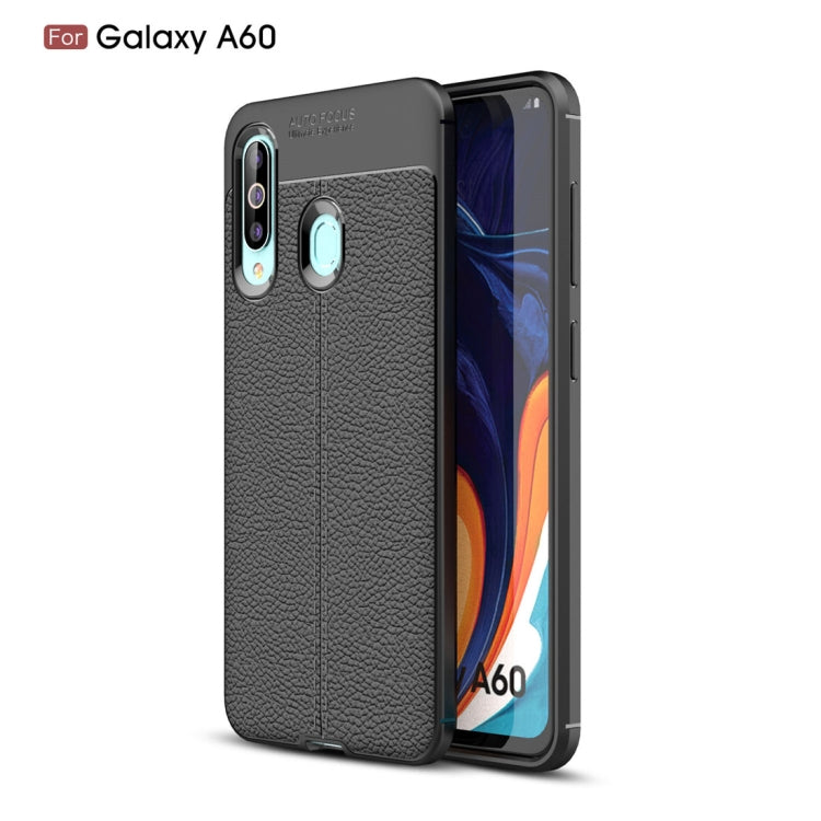 Litchi Texture TPU Shockproof Case for Galaxy A60