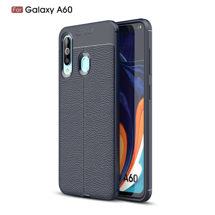 Litchi Texture TPU Shockproof Case for Galaxy A60