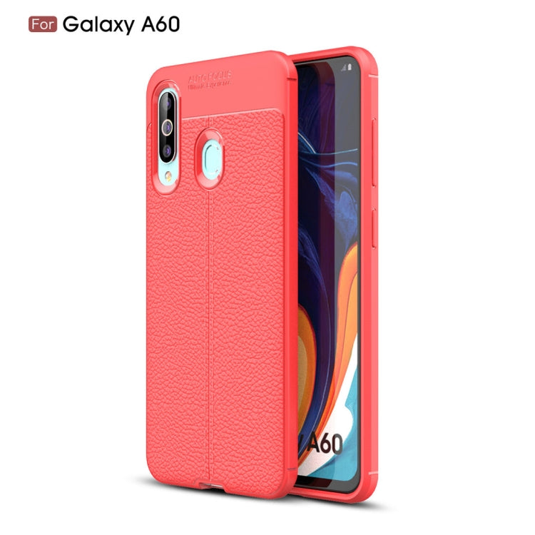 Litchi Texture TPU Shockproof Case for Galaxy A60