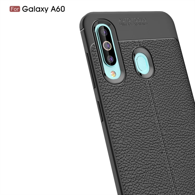Litchi Texture TPU Shockproof Case for Galaxy A60