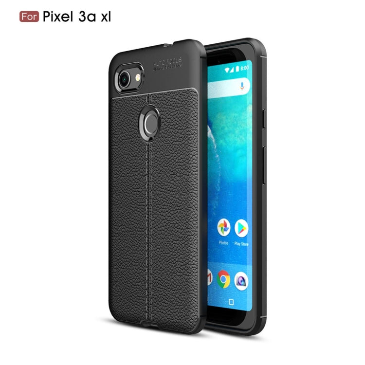 Litchi Texture TPU Shockproof Case for Google Pixel 3a XL