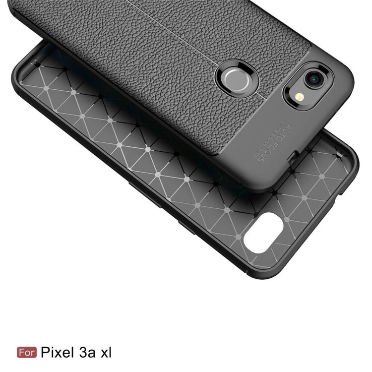 Litchi Texture TPU Shockproof Case for Google Pixel 3a XL