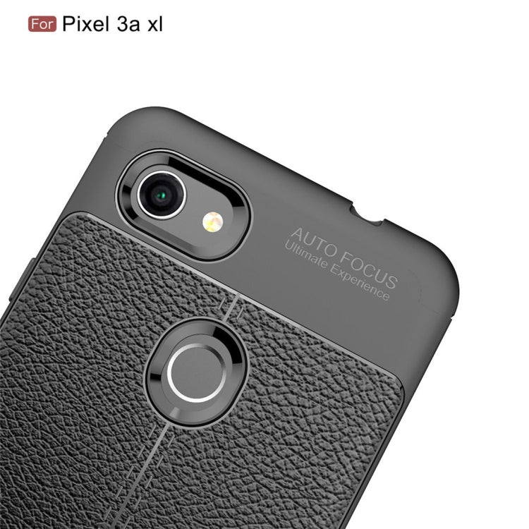 Litchi Texture TPU Shockproof Case for Google Pixel 3a XL