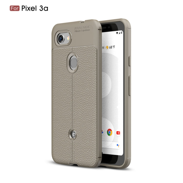Litchi Texture TPU Shockproof Case for Google Pixel 3a