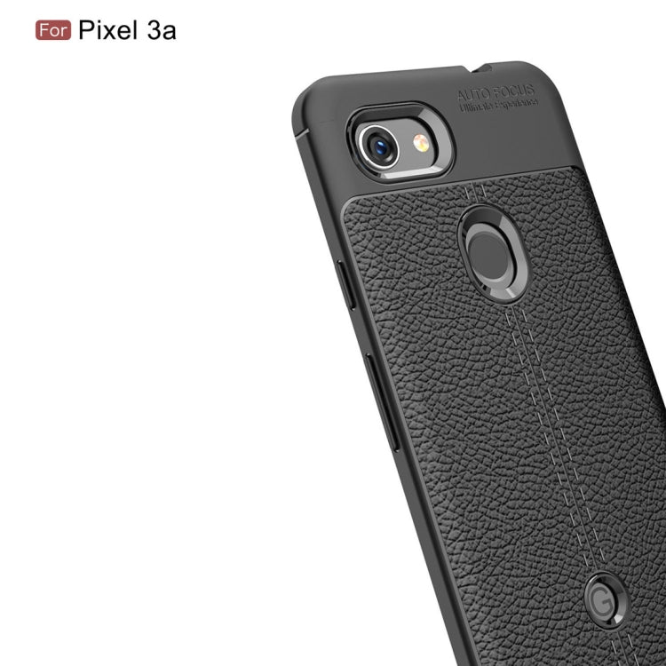 Litchi Texture TPU Shockproof Case for Google Pixel 3a
