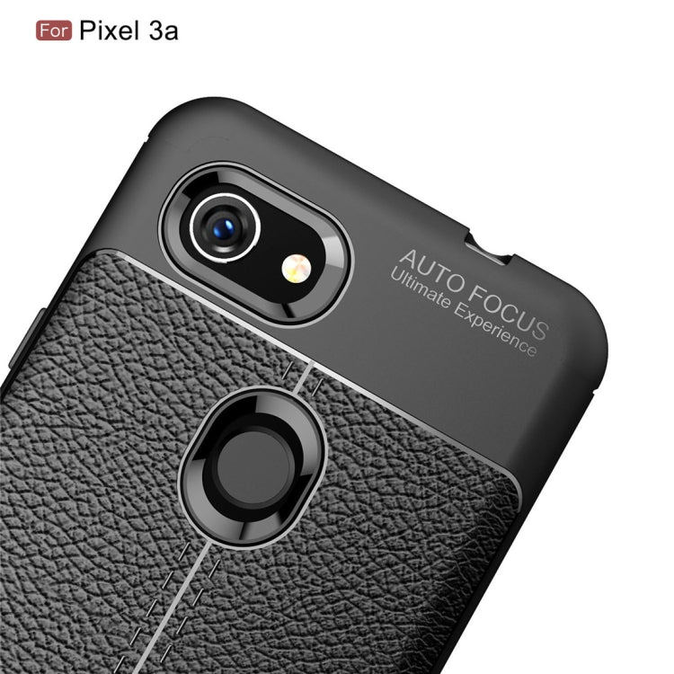 Litchi Texture TPU Shockproof Case for Google Pixel 3a