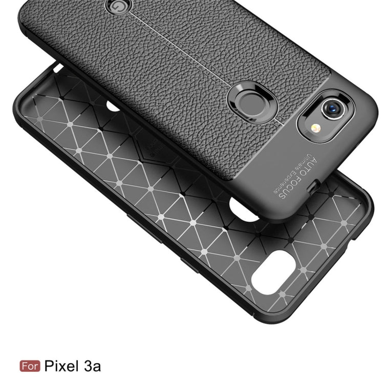 Litchi Texture TPU Shockproof Case for Google Pixel 3a