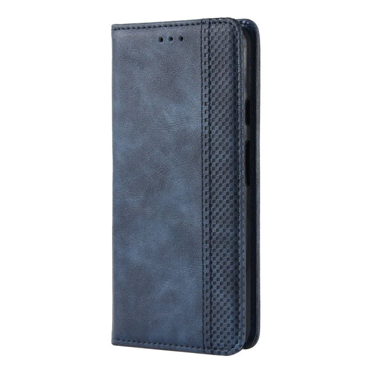 Magnetic Buckle Retro Crazy Horse Texture Horizontal Flip Leather Case for Google Pixel 3a , with Holder & Card Slots & Photo Frame