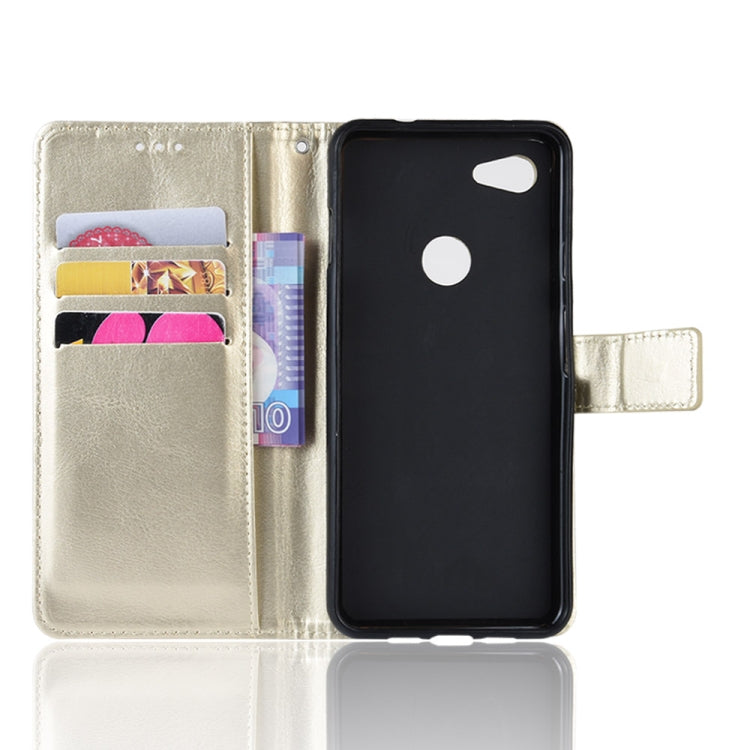 Retro Crazy Horse Texture Horizontal Flip Leather Case for Google Pixel 3a, with Holder & Card Slots & Photo Frame