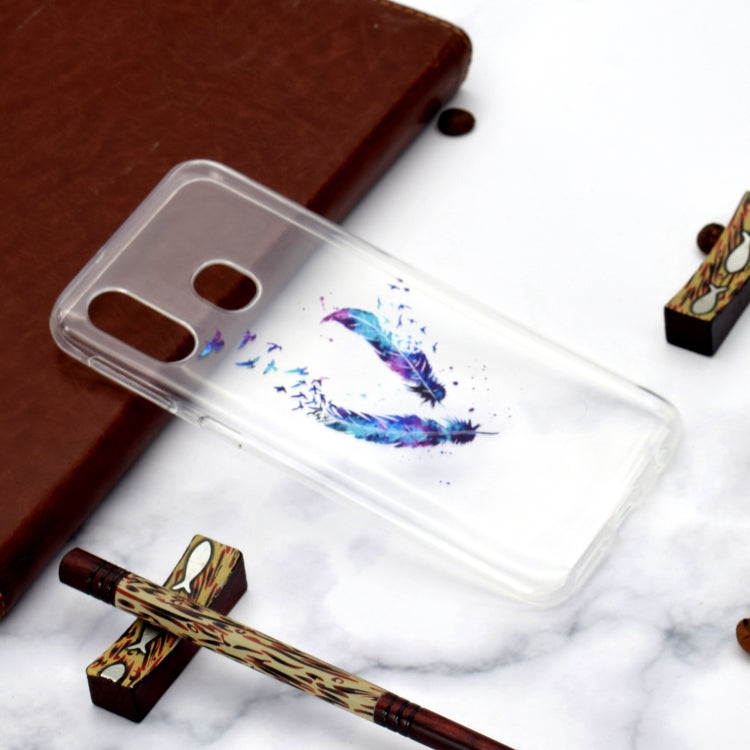 Fashion Pattern TPU Shockproof Protective Case for Galaxy A40