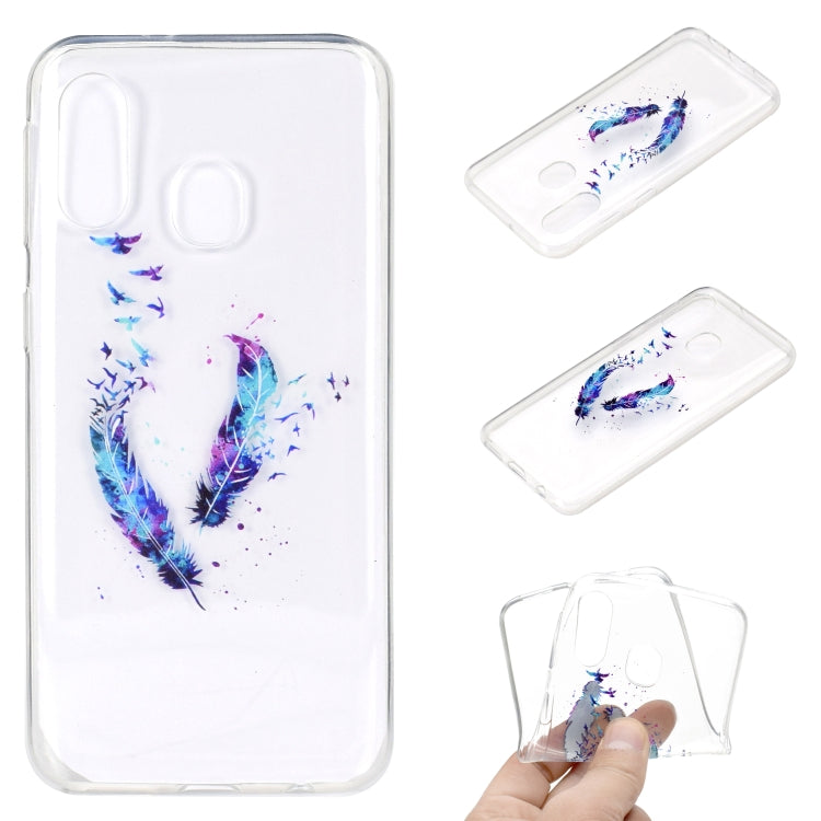 Fashion Pattern TPU Shockproof Protective Case for Galaxy A40