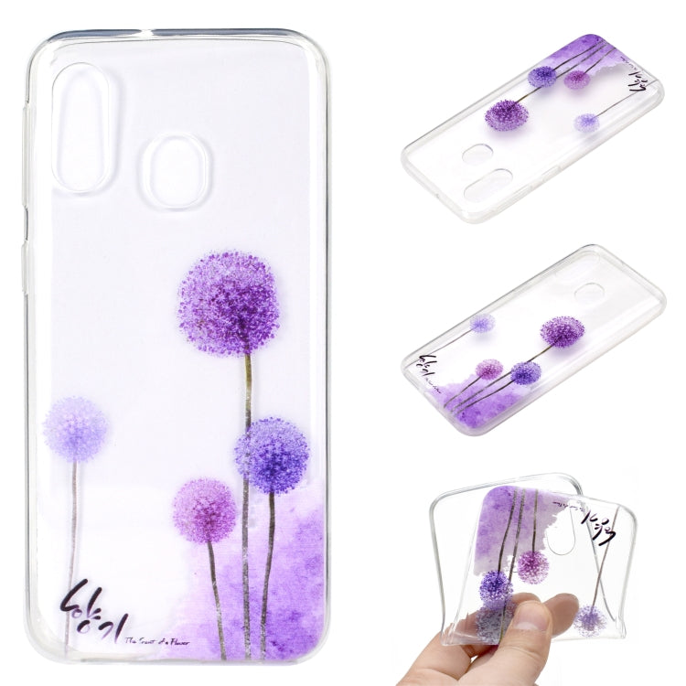 Fashion Pattern TPU Shockproof Protective Case for Galaxy A40