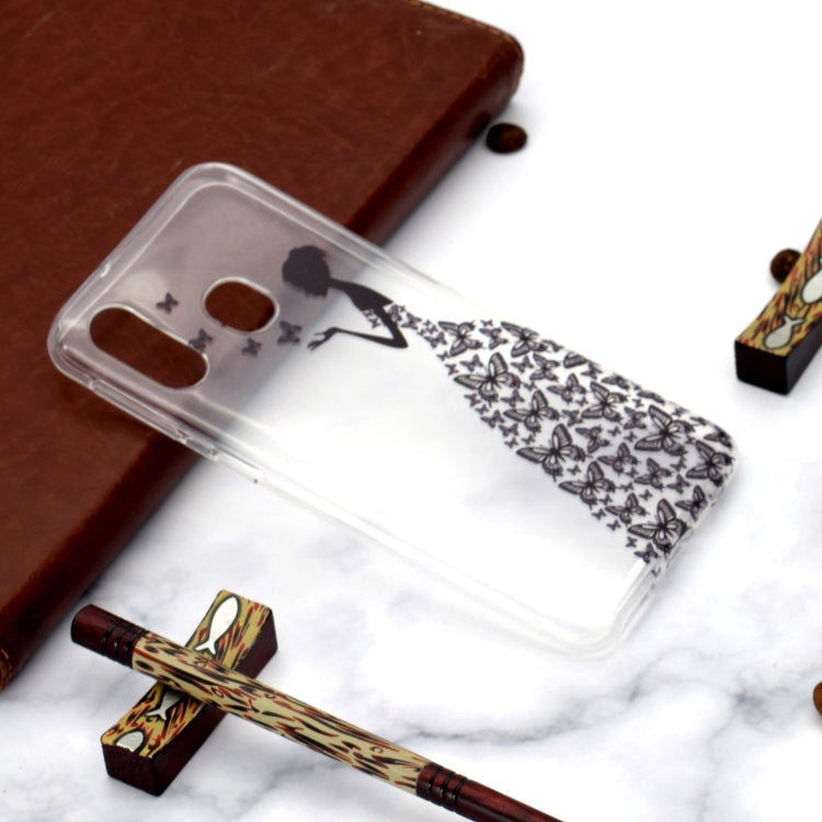 Fashion Pattern TPU Shockproof Protective Case for Galaxy A40