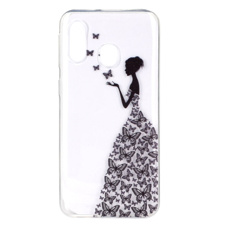 Fashion Pattern TPU Shockproof Protective Case for Galaxy A40
