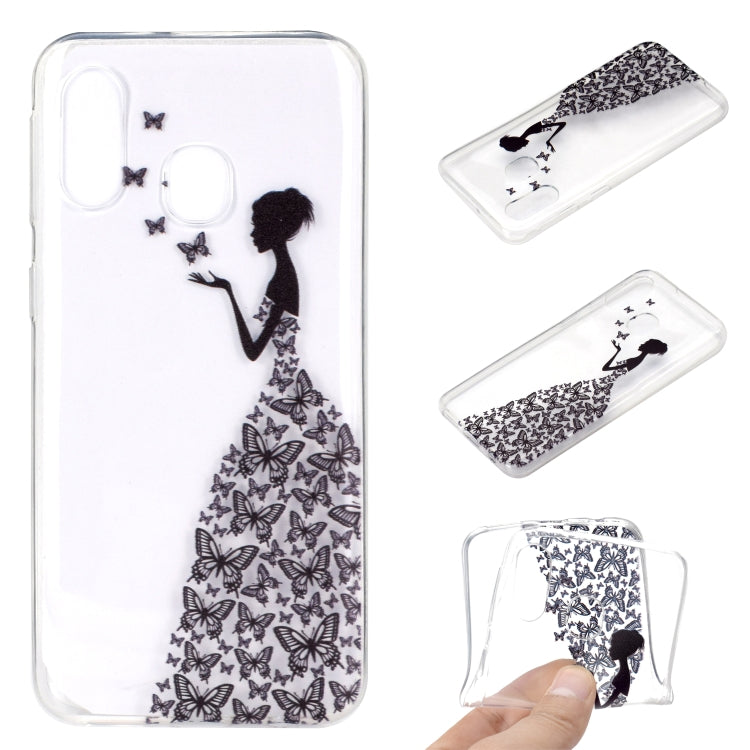 Fashion Pattern TPU Shockproof Protective Case for Galaxy A40