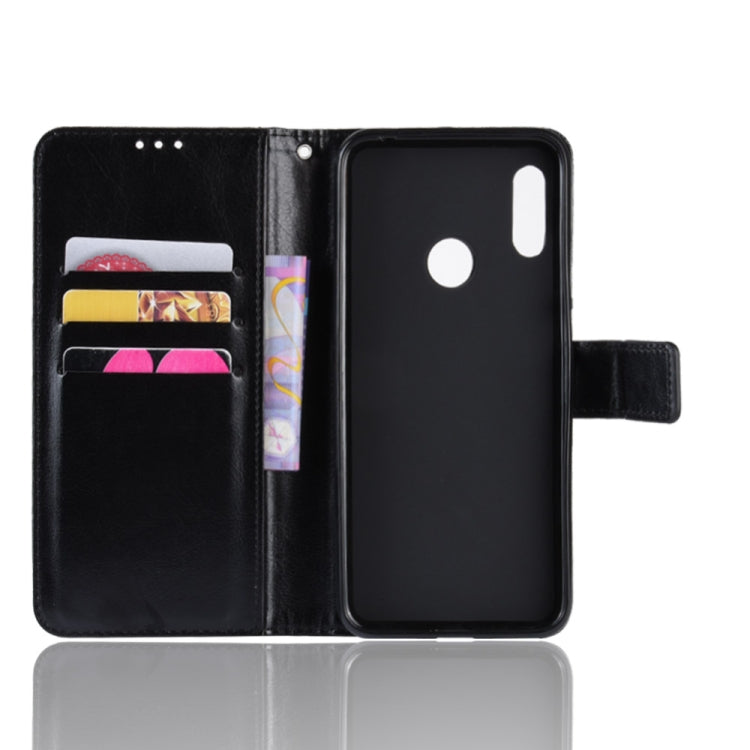 Retro Crazy Horse Texture Horizontal Flip Leather Case for Huawei Y6 (2019), with Holder & Card Slots & Photo Frame