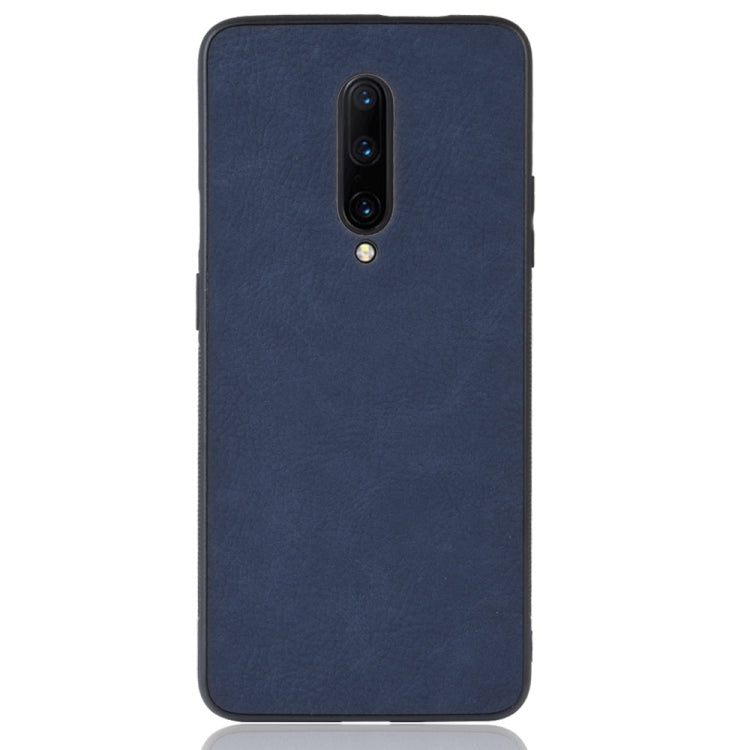 Shockproof Sheep Skin PC + PU + TPU Case for OnePlus 7 Pro(Blue)
