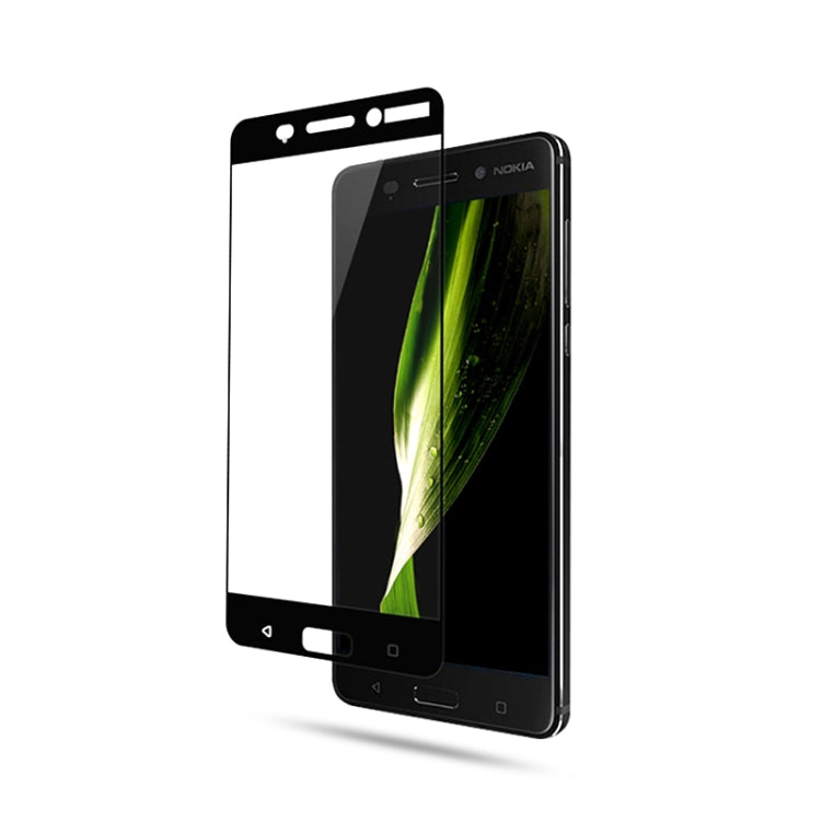mocolo 0.33mm 9H 2.5D Silk Print Tempered Glass Film for Nokia 6