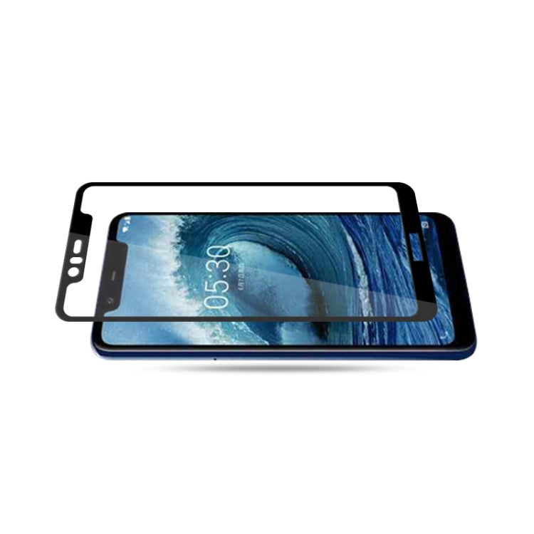 mocolo 0.33mm 9H 2.5D Silk Print Tempered Glass Film for Nokia X5