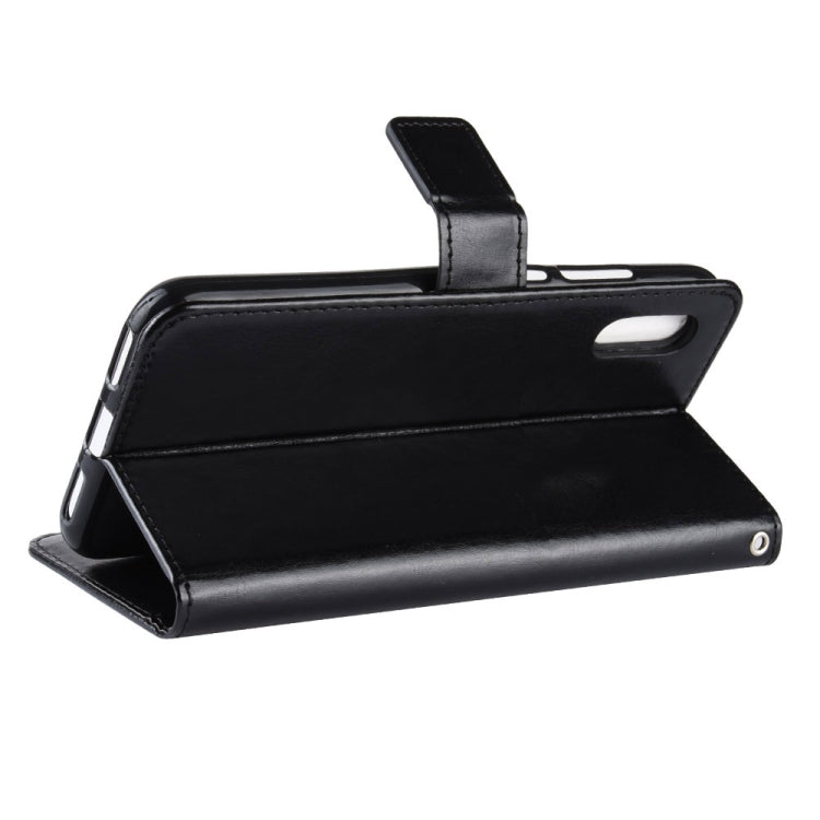 Retro Crazy Horse Texture Horizontal Flip Leather Case for Huawei Y6 Pro (2019), with Holder & Card Slots & Photo Frame