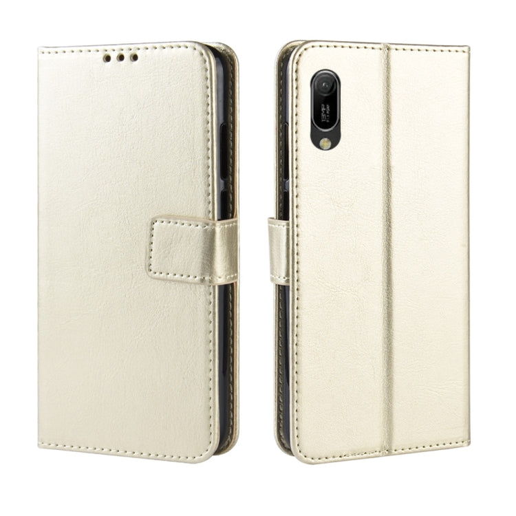 Retro Crazy Horse Texture Horizontal Flip Leather Case for Huawei Y6 Pro (2019), with Holder & Card Slots & Photo Frame