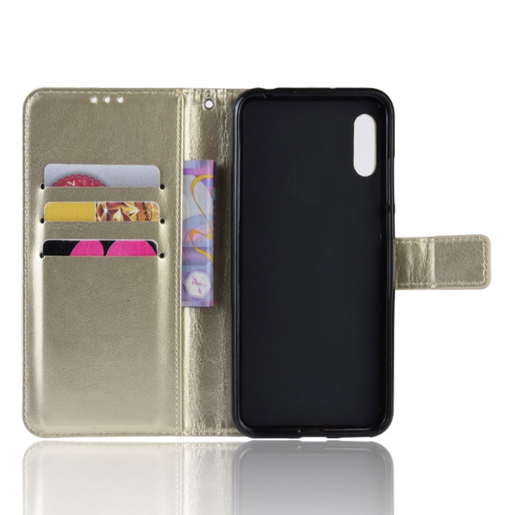 Retro Crazy Horse Texture Horizontal Flip Leather Case for Huawei Y6 Pro (2019), with Holder & Card Slots & Photo Frame