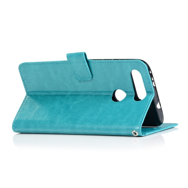 Crazy Horse Texture Horizontal Flip Leather Case with Holder & Card Slots & Wallet & Photo Frame for Huawei Honor V20