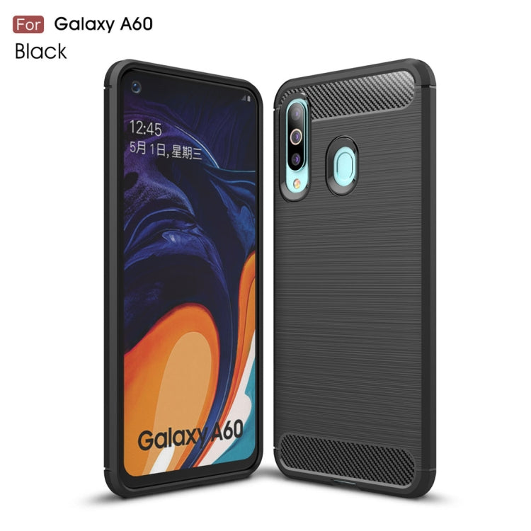 Brushed Texture Carbon Fiber TPU Case for Galaxy A60