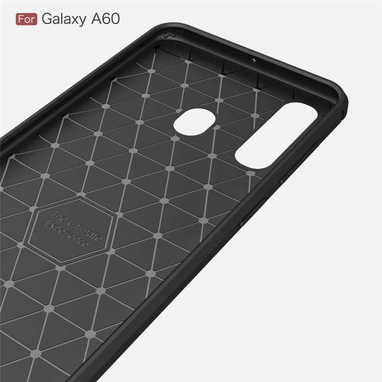 Brushed Texture Carbon Fiber TPU Case for Galaxy A60